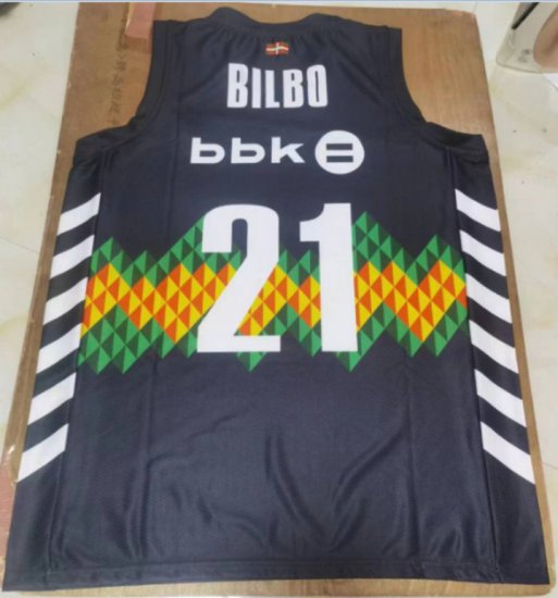 21 Bilbao Basket 2023-2024 Black Jersey